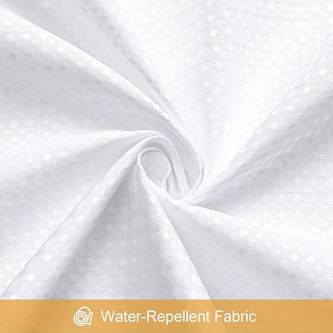 3 in 1 Stall Half Size Shower Curtain Set-36W x 72 H - Image 7