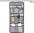 Upgrade 2 Pack Mesh Shower Caddy, 7 Pockets Hanging Shower Organizer by Unknown