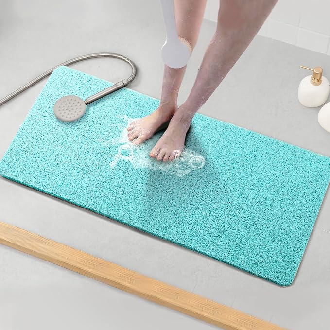 Asvin Soft Textured Bath, Tub Mat, 35x16 Inch, Phthalate Free, Non Slip Comfort by Asvin