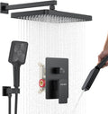 Matte Black 13-Inch Rainfall Shower System by KOJOXSANITARY