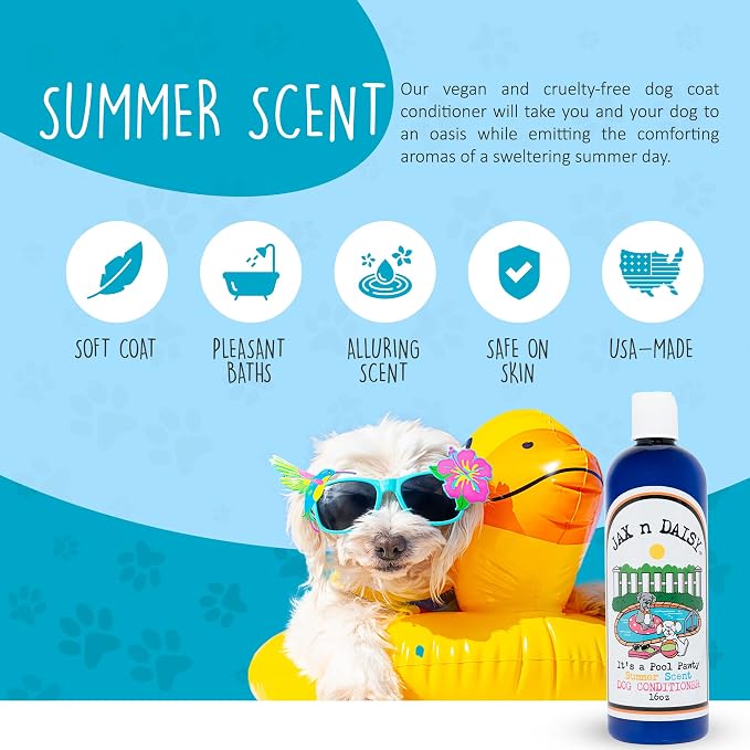 Jax n Daisy it s a Pool Pawty Summer Scent Dog Conditioner Essential Oil - Image 2
