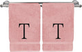 Monogrammed Hand Towel, Personalized Initial Gift, Extra Absorbent 100% Turkish by BareCotton