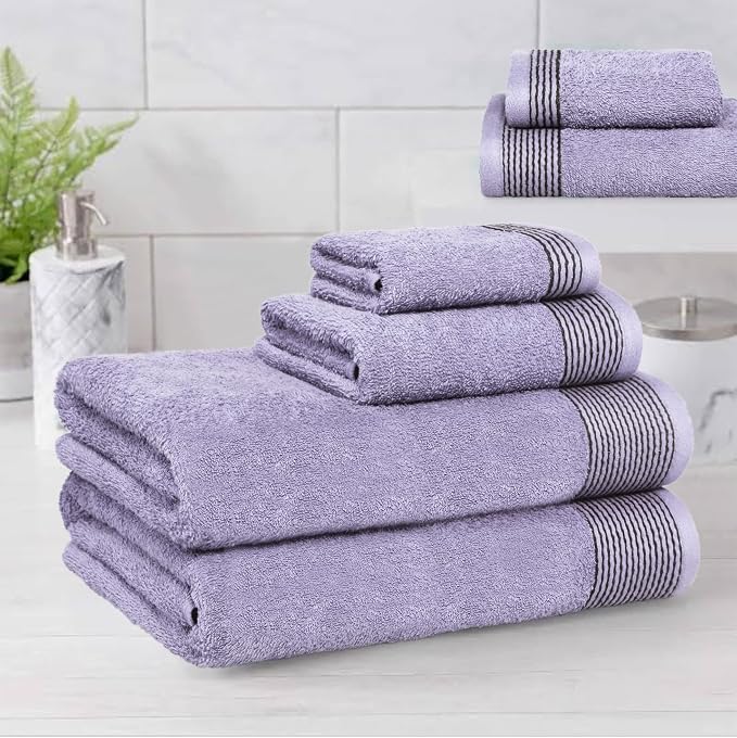 Belizzi Home 100% Cotton Ultra Soft 6 Pack Towel Set, Contains 2 Bath Towels - Image 3