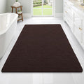 OLANLY Bathroom Rugs 70x46, Extra Soft Absorbent Chenille Bath Rugs, Rubber by OLANLY