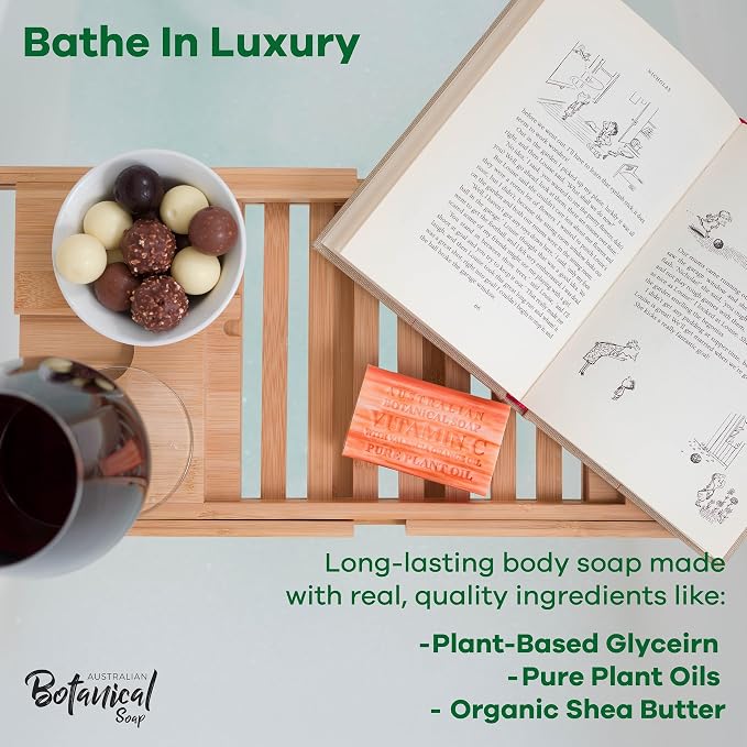 Australian Botanical Soap Variety Pack Includes 4 Valencia Orange and 4 Sea - Image 2