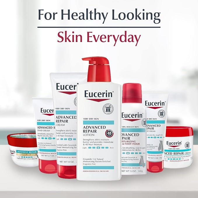 Eucerin Advanced Repair Scented Night Lotion, 48 Hour Moisturizing Body Lotion - Image 11