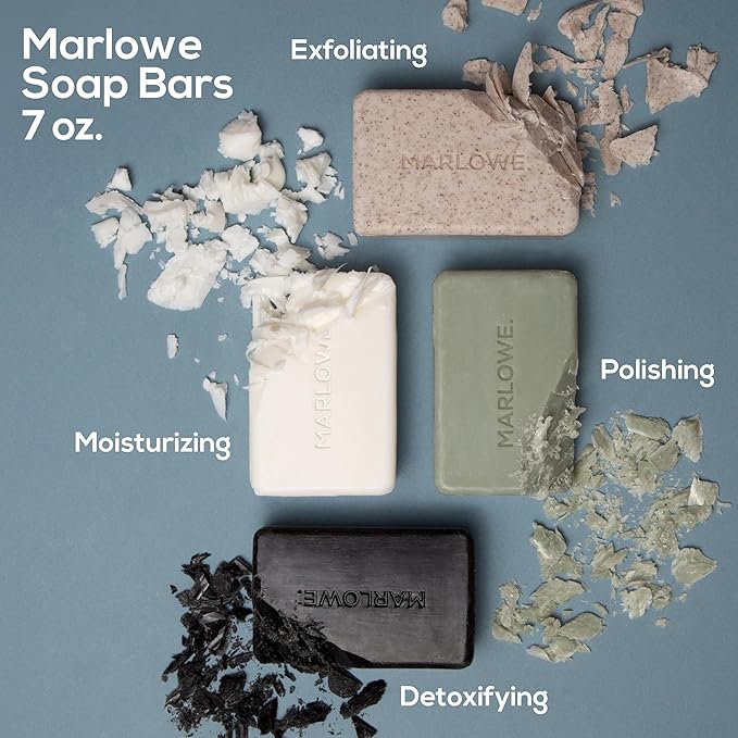 MARLOWE. No. 106 Charcoal Soap 7 oz, Body Bar Soap - Image 6