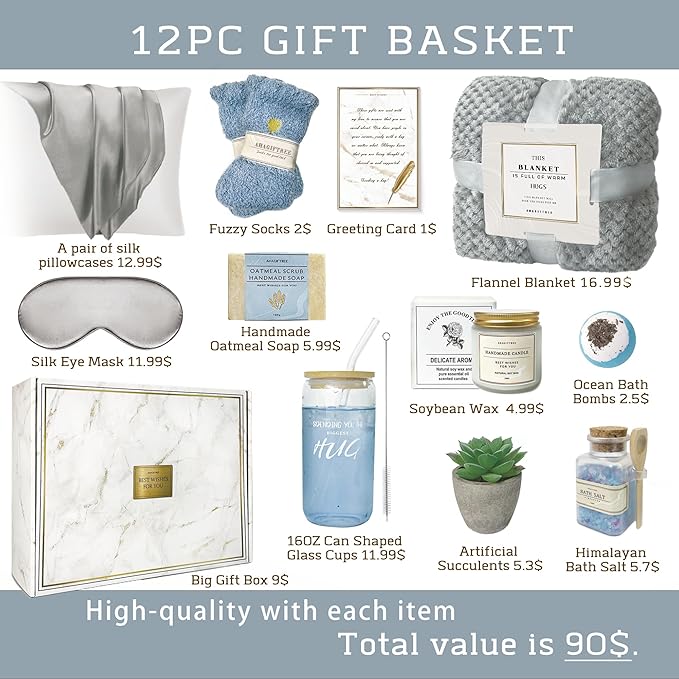 Get Well Soon Gift Baskets For Women, Care Package, Sympathy Gifts, Condolences - Image 3
