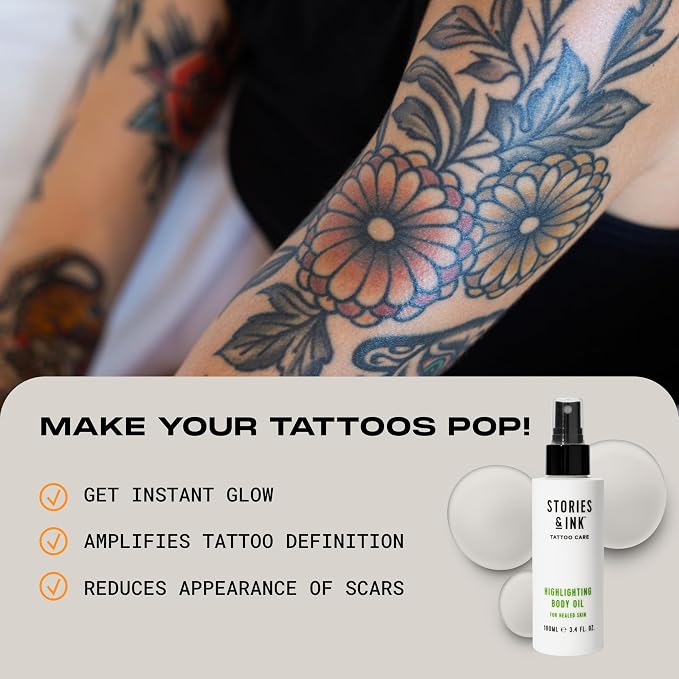 Stories & Ink Tattoo Care | HIGHLIGHTING BODY OIL - Image 2