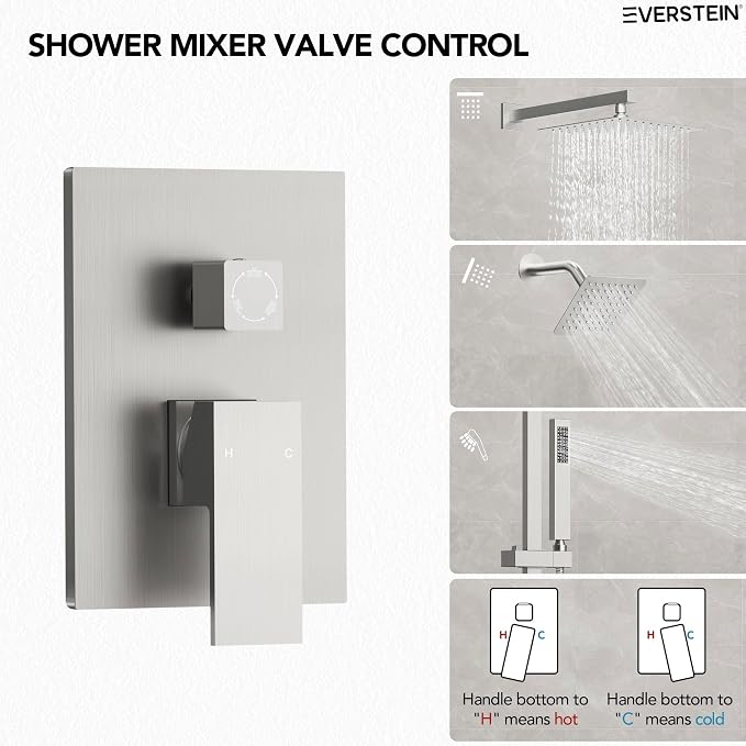 10" High-Pressure Rainfall Shower Faucet - Image 3