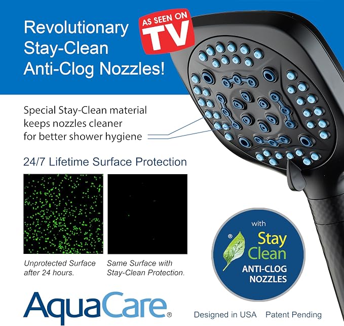 AquaCare 4X High Pressure 10 Spray Mode Filtered Showerhead - Image 8