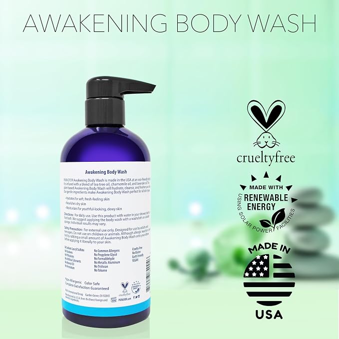 PURA D'OR 16 Oz Awakening Body Wash - Image 6