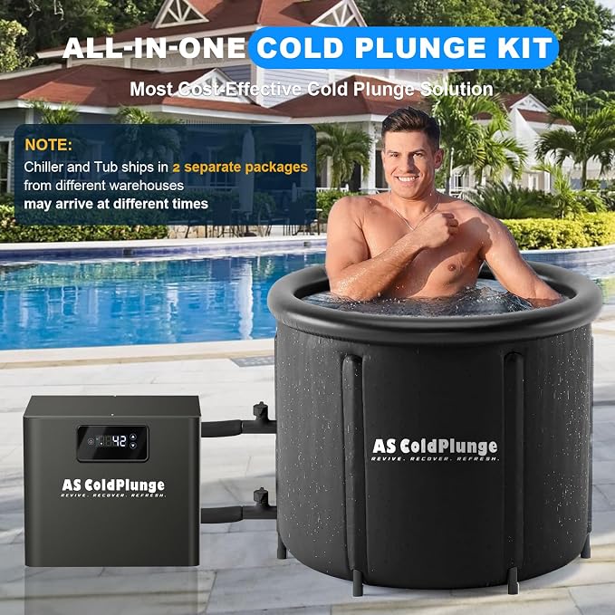 Ice Bath Chiller & Cold Plunge Tub Kit, 1/3HP Cold Plunge Chiller - Image 2