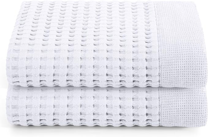 GILDEN TREE Waffle Hand Towels for Bathroom Quick Dry Large Luxury Lint Free by GildenTree