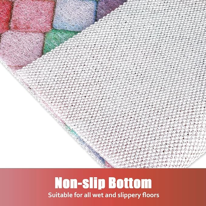 Shower Mat Non-Slip, 24x 24 Inch Square, Soft Comfort Bath Mats - Image 2
