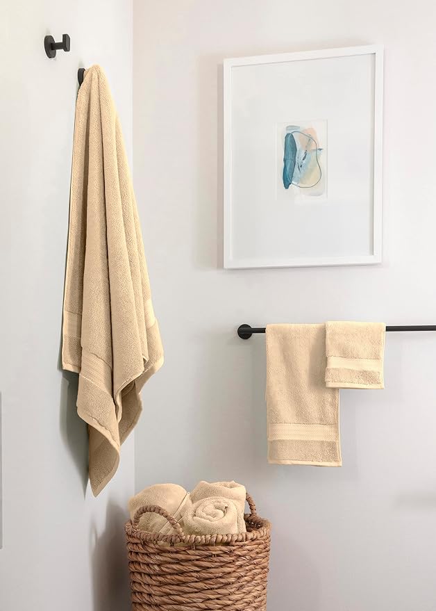 Fabdreams 100% Organic Cotton Bath Towel Set of 6 700 GSM Hotel Premium Plush - Image 2