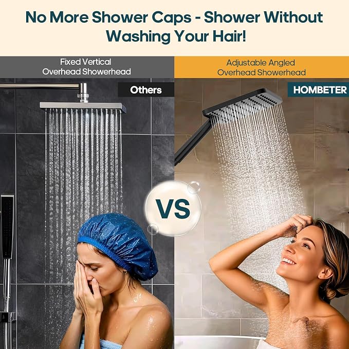 Shower Heads with Handheld Combo, 10 Inch High Pressure Rain Shower Head - Image 5