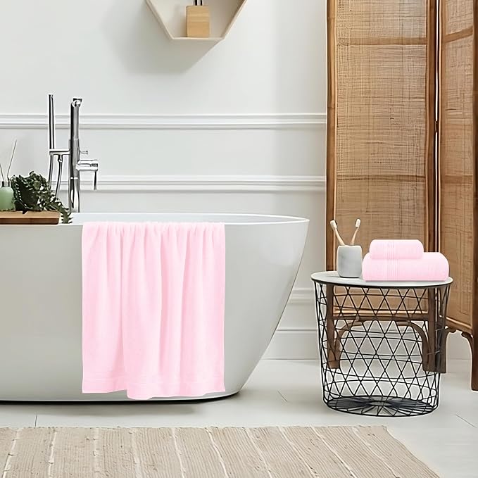 Belizzi Home Ultra Soft 3 Pack Cotton Towel Set, Contains a Bath Towel 28x55 - Image 4