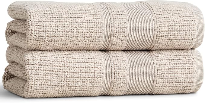 Preston Lane Douro Hand Towel Set – 2 Pack Luxury Cotton Towels, Ultra Soft & by PrestonLane