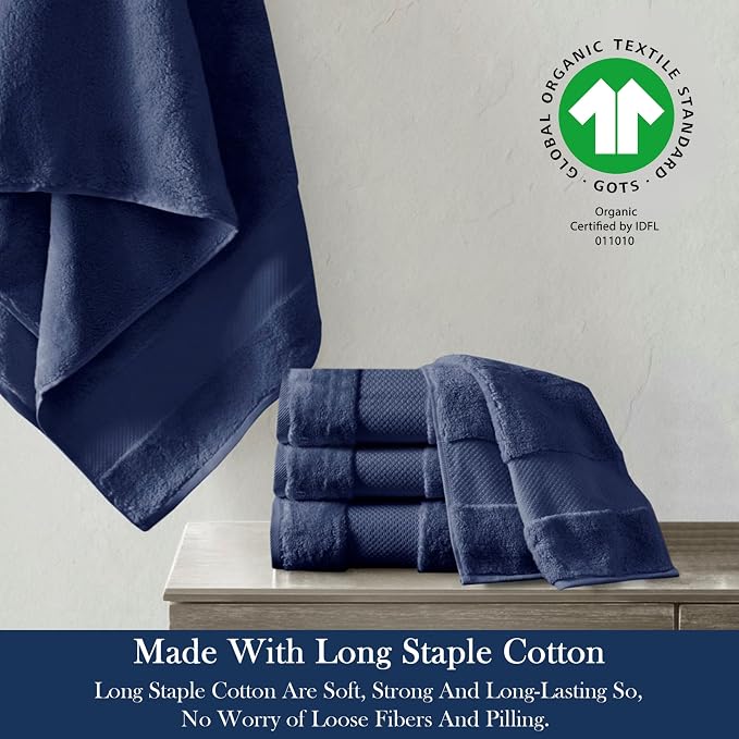 Delara Organic Cotton Luxuriously Plush Bath Sheet Pack of 4 | GOTS & OEKO-TEX - Image 3