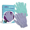Love Being Scrubbed Body Exfoliating Gloves, Stretchy Exfoliating Body Scrubber by LoveBeing