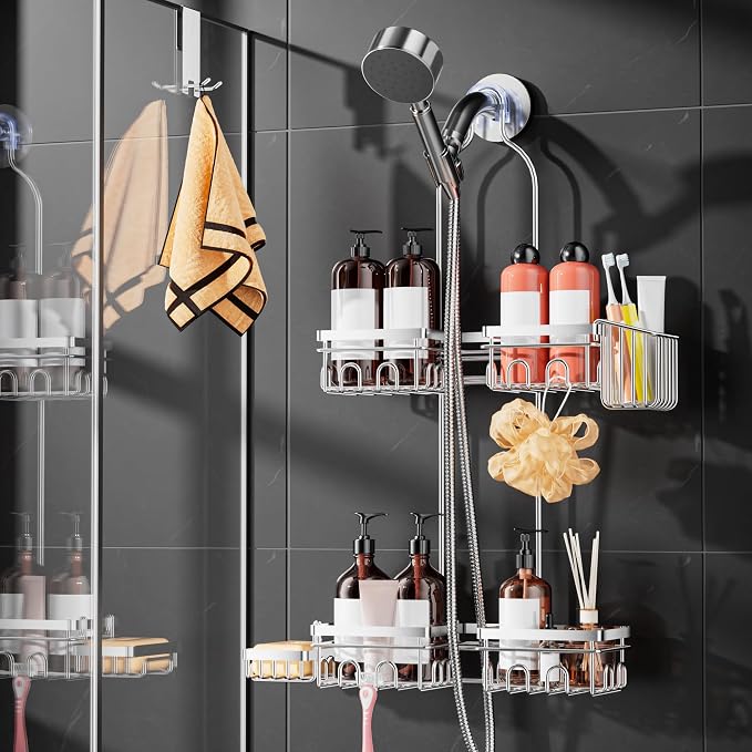Shower Caddy Hanging with Door Hook by DAOUN