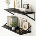 Fun Memories 27.5" W x10 D Floating Shelves, 10 Inch Deep Floating Shelf Set of by FunMemories
