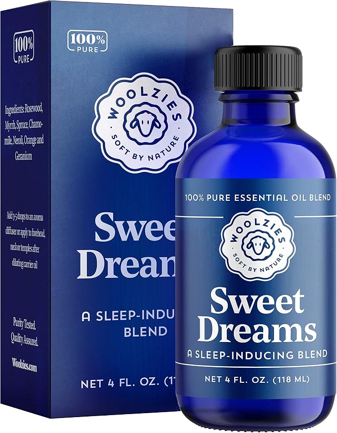 Woolzies Sweet Dreams Essential Oil Blend | Helps Sleep Better Faster Restful | by WoolziesHomeEssentials