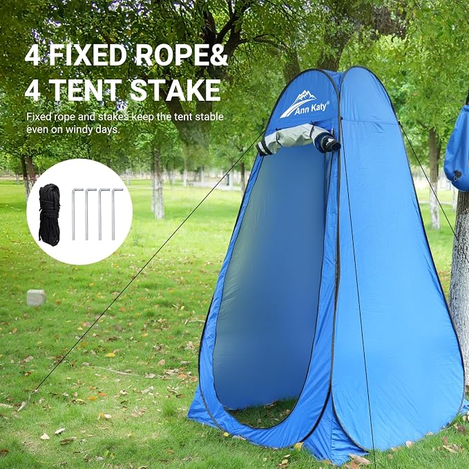 Pop up Privacy Shower Tents for Camping, Portable Dressing Changing Tent - Image 4