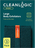 Cleanlogic Sport Exfoliating Body Scrubber, Large Exfoliator Tool by Cleanlogic