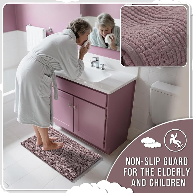 Yimobra Bathroom Rugs Non Slip Washable - Image 6
