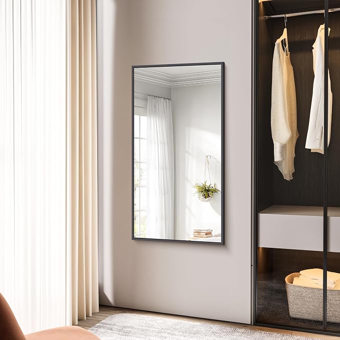 BONEWEI Bathroom Mirror, 24x48 inch Wall Mirror - Image 6