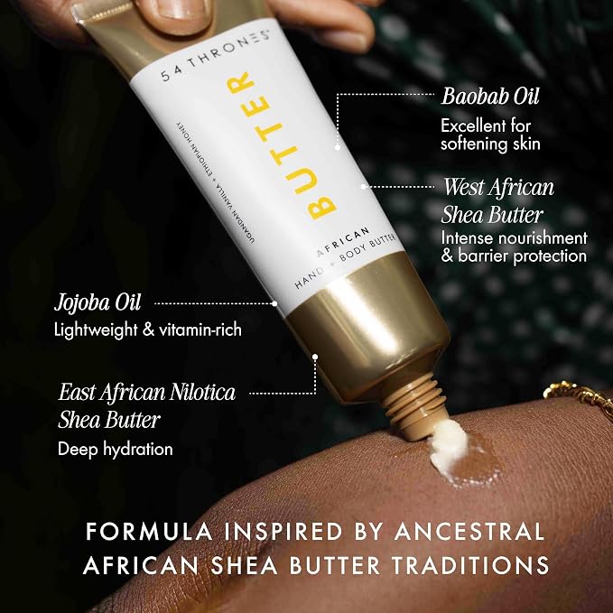 54 Thrones Mini African Beauty Shea Butter, Intensive Dry Skin Support - Image 2