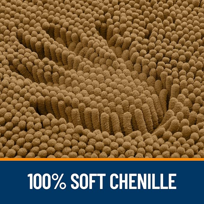 OLANLY Bathroom Rugs 30x20, Extra Soft Absorbent Chenille Bath Rugs, Rubber - Image 3