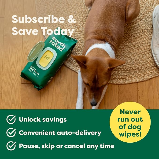 Earth Rated Pet Wipes for Dogs and Cats, Hypoallergenic, Cleaning and Hydrating - Image 8
