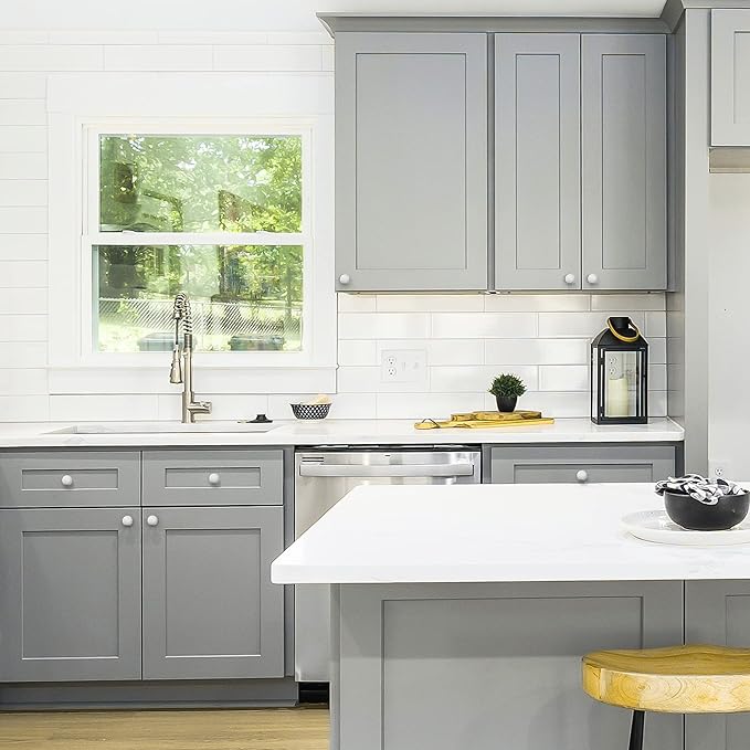 Ravinte 50 Pack Drawer Pulls 1-1/4 Inch Kitchen Cabinet Knobs Brushed Nickel - Image 6
