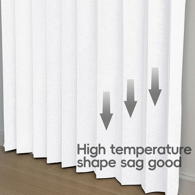 Accordian Door Curtain, 100% Blackout Folding Magnetic Doorway Curtains - Image 7