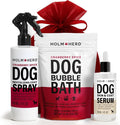 Holm & Herd Cranberry Spice Dog Care Gift Bundle – 3 Piece Grooming Set by HolmHerd