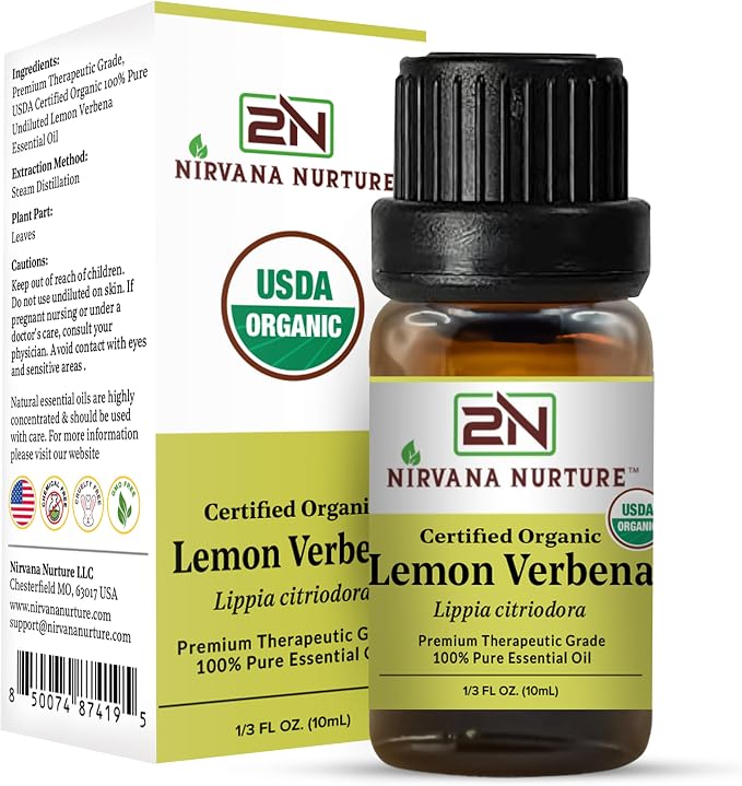 Lemon Verbena Essential Oil USDA Certified Organic, 100% Pure Natural Premium - Image 6