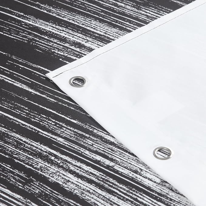 Long Fabric Shower Curtain, Modern Waterproof Bathroom Curtains - Image 4