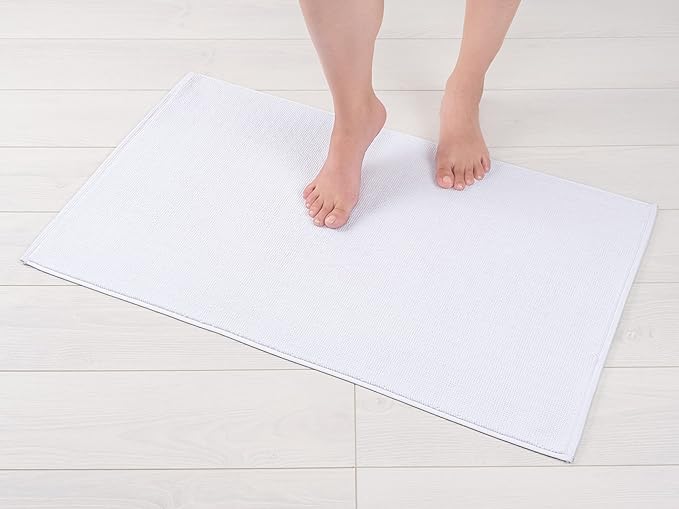 American Soft Linen Bath Rug, 20 in 34 in 100% Cotton Bath Mats Rugs by AmericanSoftLinen