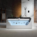 Empava Acrylic Whirlpool Bathtub, 71-Inch Jetted Bathtub by Empava