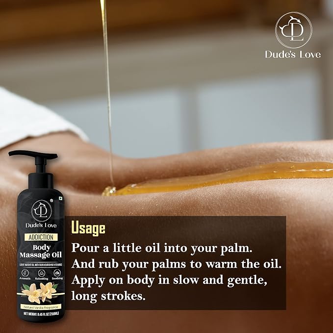 Organic - Vanilla Edible Full Body Massage Oil - No Stain & Non-Sticky | - Image 6
