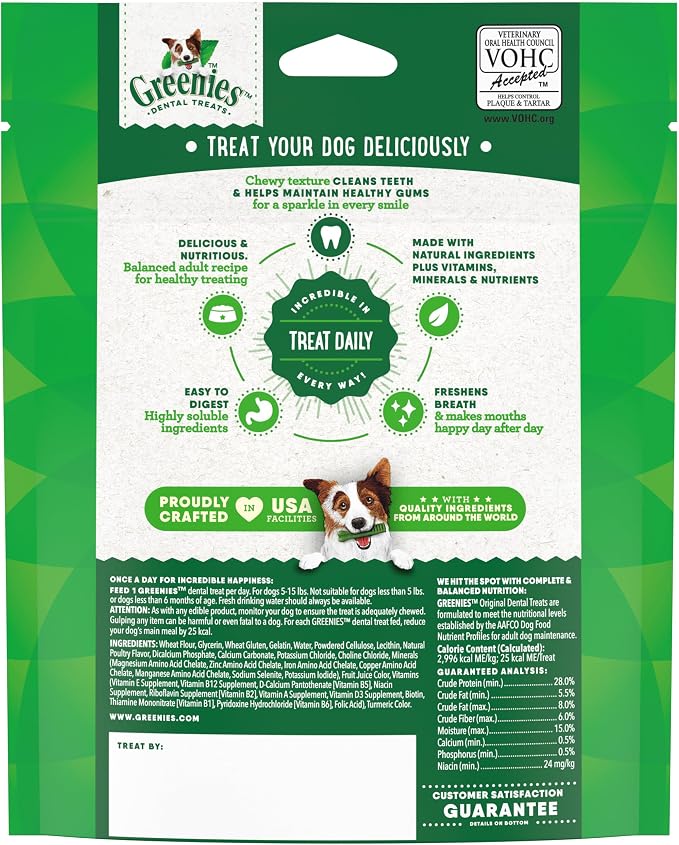 Greenies Veterinarian-Recommended Natural Dental Dog Treats Teenie Size - Image 9