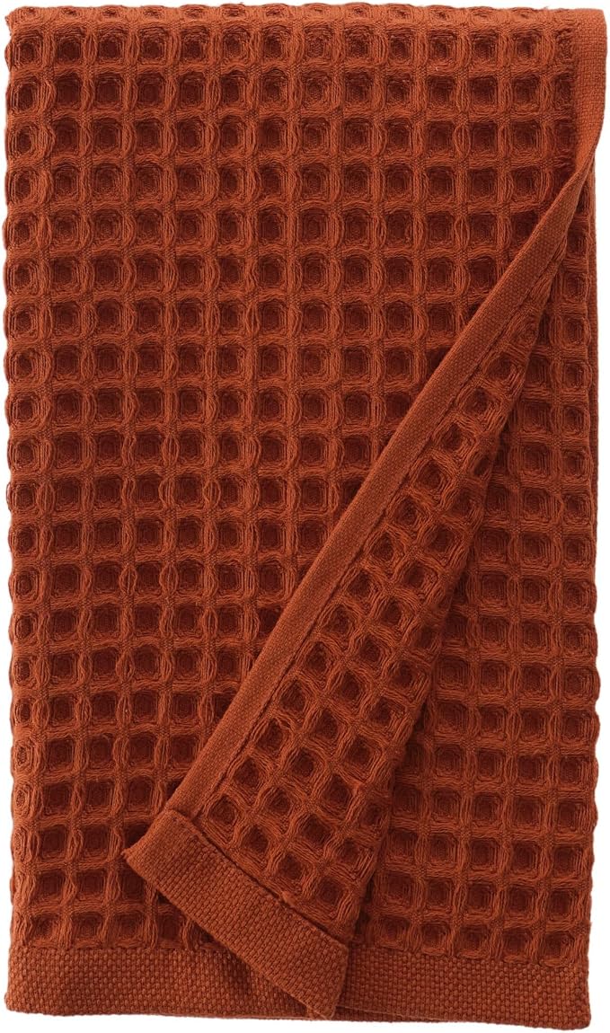 sea me at home Waffle Hand Towel – 100% Turkish Cotton, Soft and Absorbent by seameathome