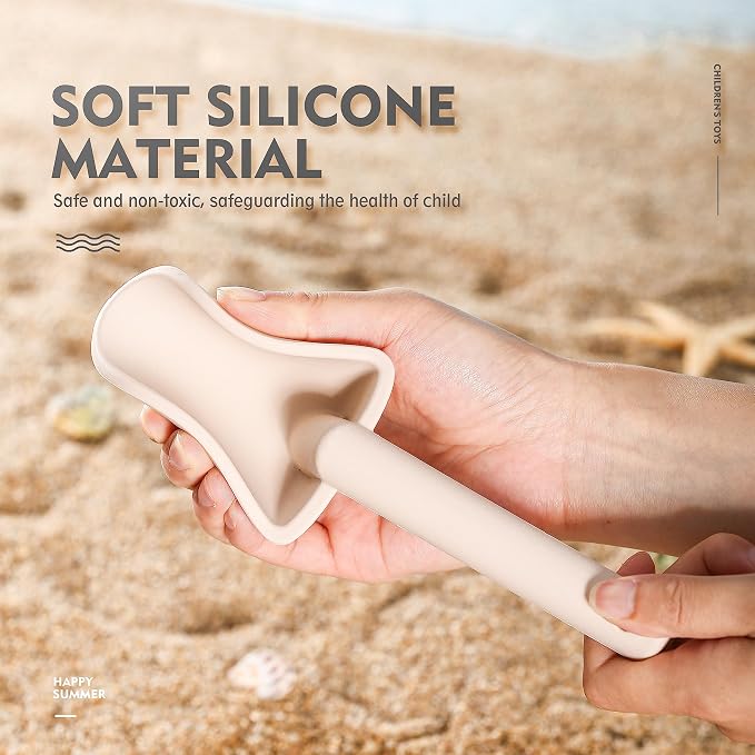 MarcZero 11Pcs Silicone Beach Toys, Modern Baby Beach Toys, Travel Friendly - Image 6