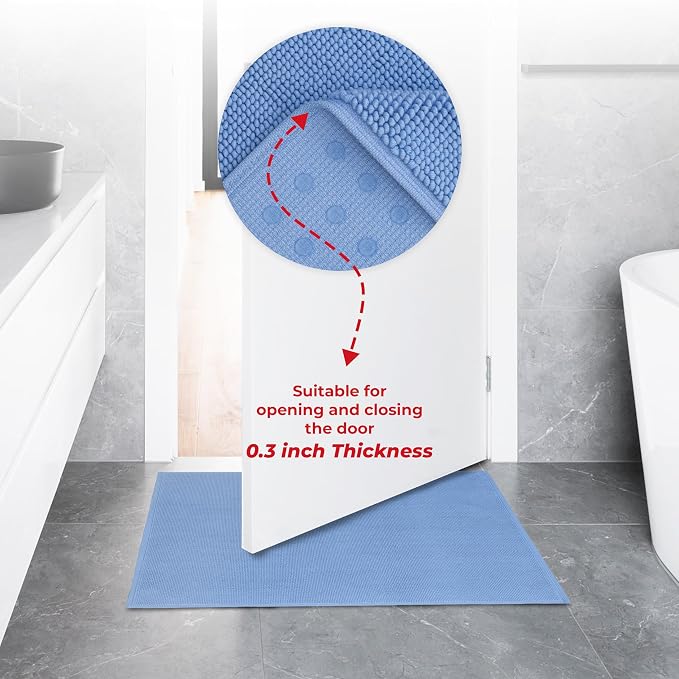 American Soft Linen Bath Rug, 20 in 34 in 100% Cotton Bath Mats Rugs - Image 7