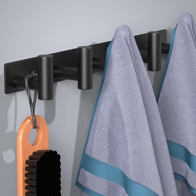 HUFEEOH Coat Hooks Wall Mount, Heavy Duty Key Holder Hat Rack Used - Image 5