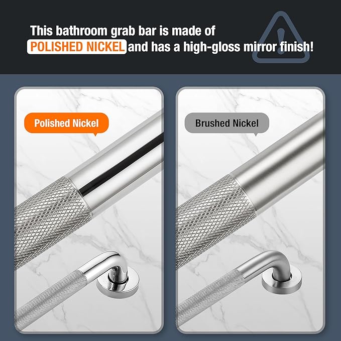 Grab Bars for Shower, 1 Pack 18-Inch Anti Slip Shower Handles for Elderly - Image 5