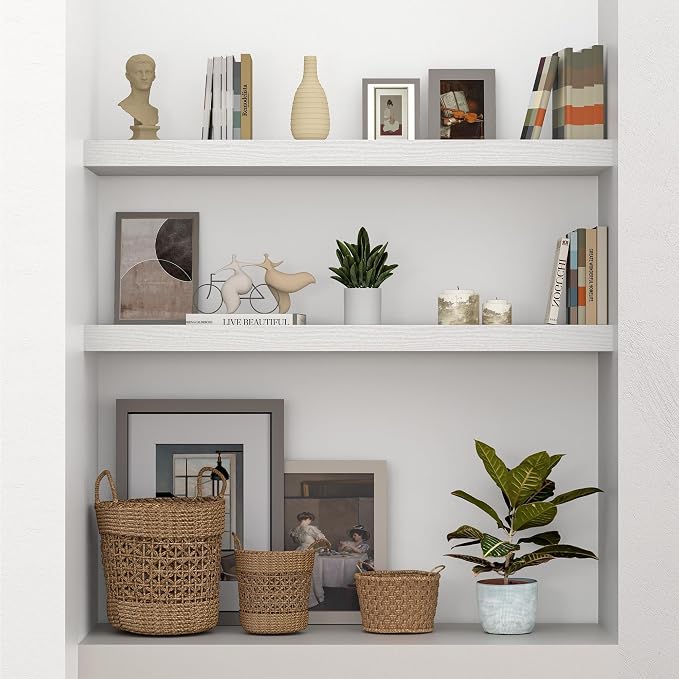Vivelove Single Floating Shelves 36 Inches, 36 x 10 inch Deep x 1.8 in Thick - Image 6